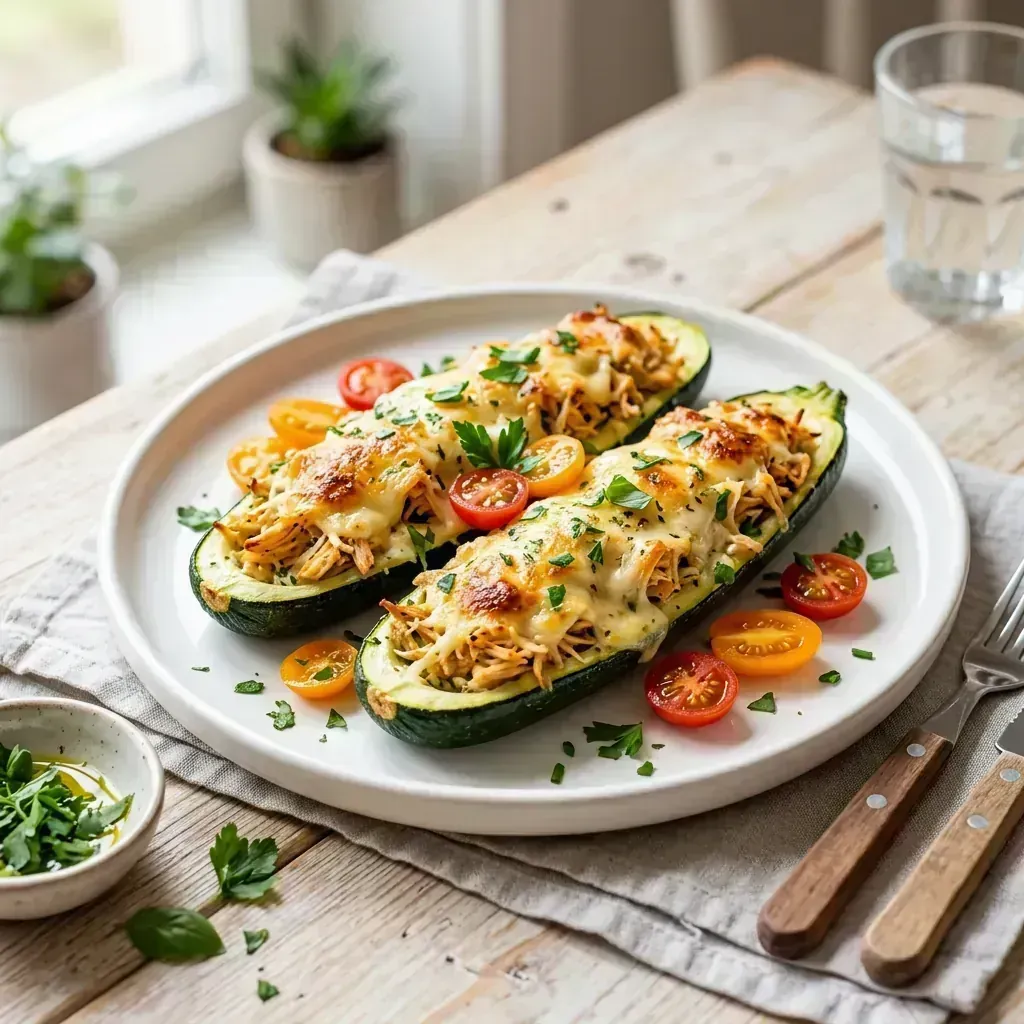 Abobrinha Recheada Fit