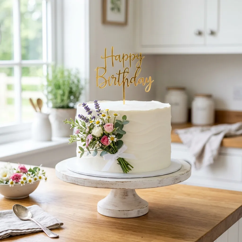 Bolo de Aniversário Feminino Simples: Bonito e Barato