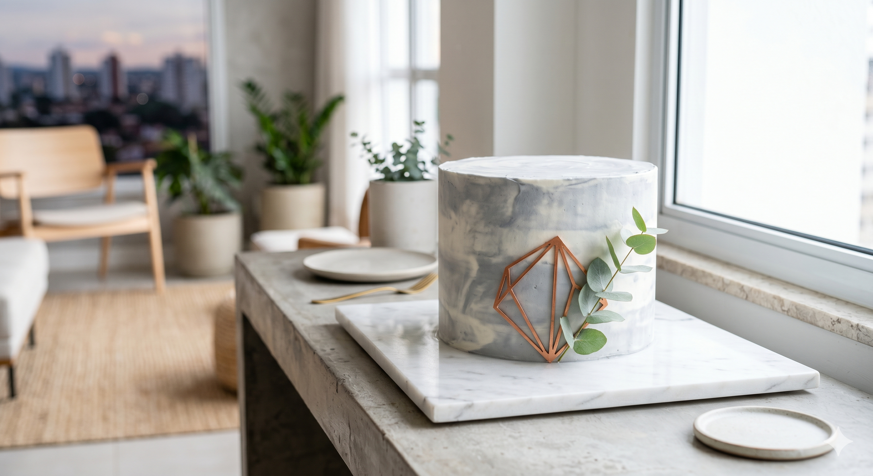 Bolo de Casamento Civil Moderno do Mestre