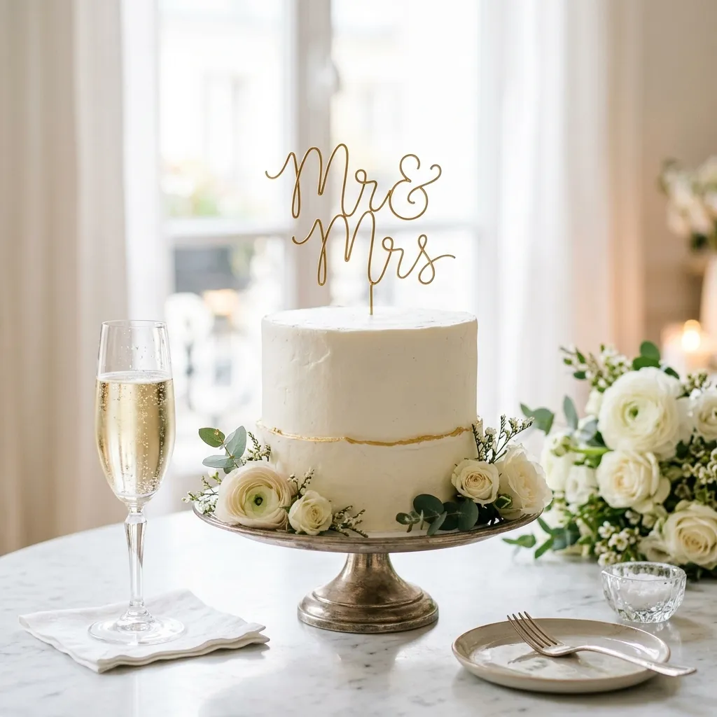 Bolo de Casamento no Civil e Simples: Charme Intimista