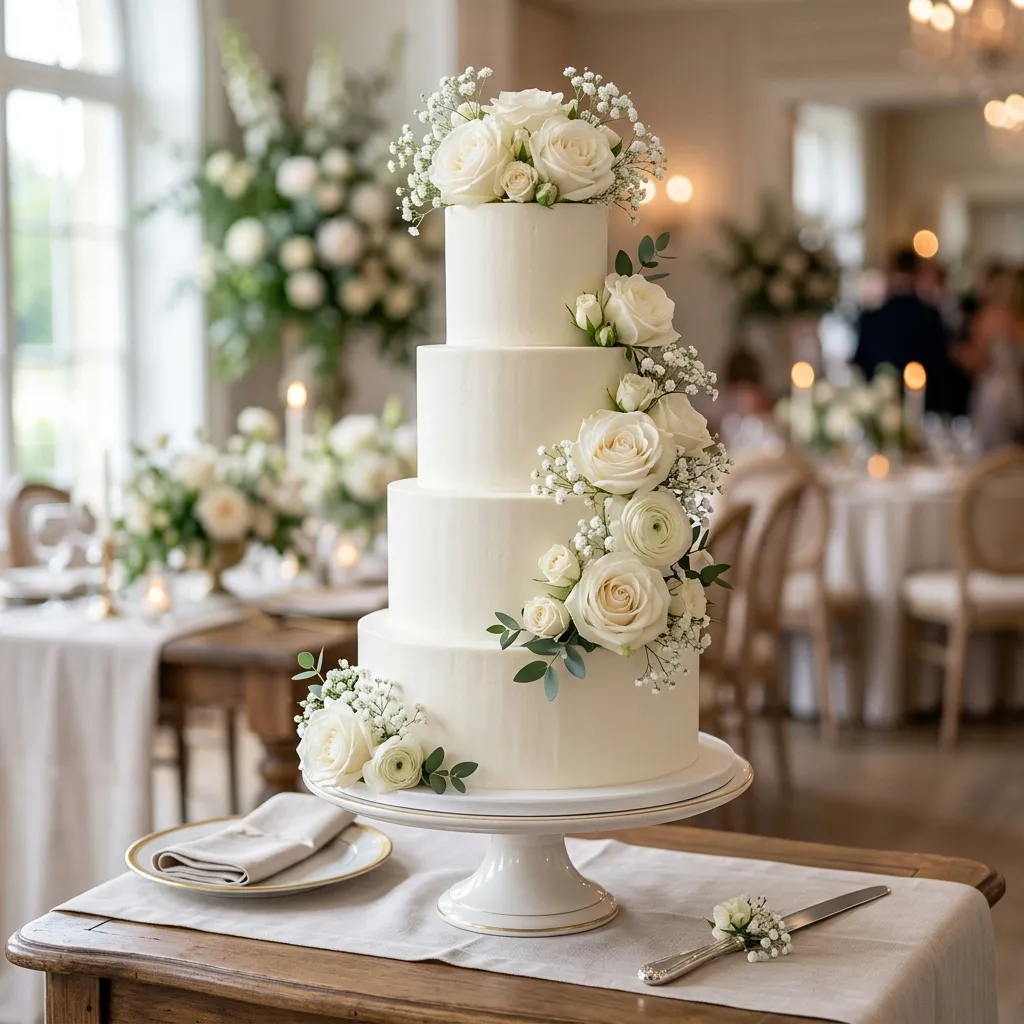Bolo de Casamento Simples (Massa Branca): Clássico e Infalível