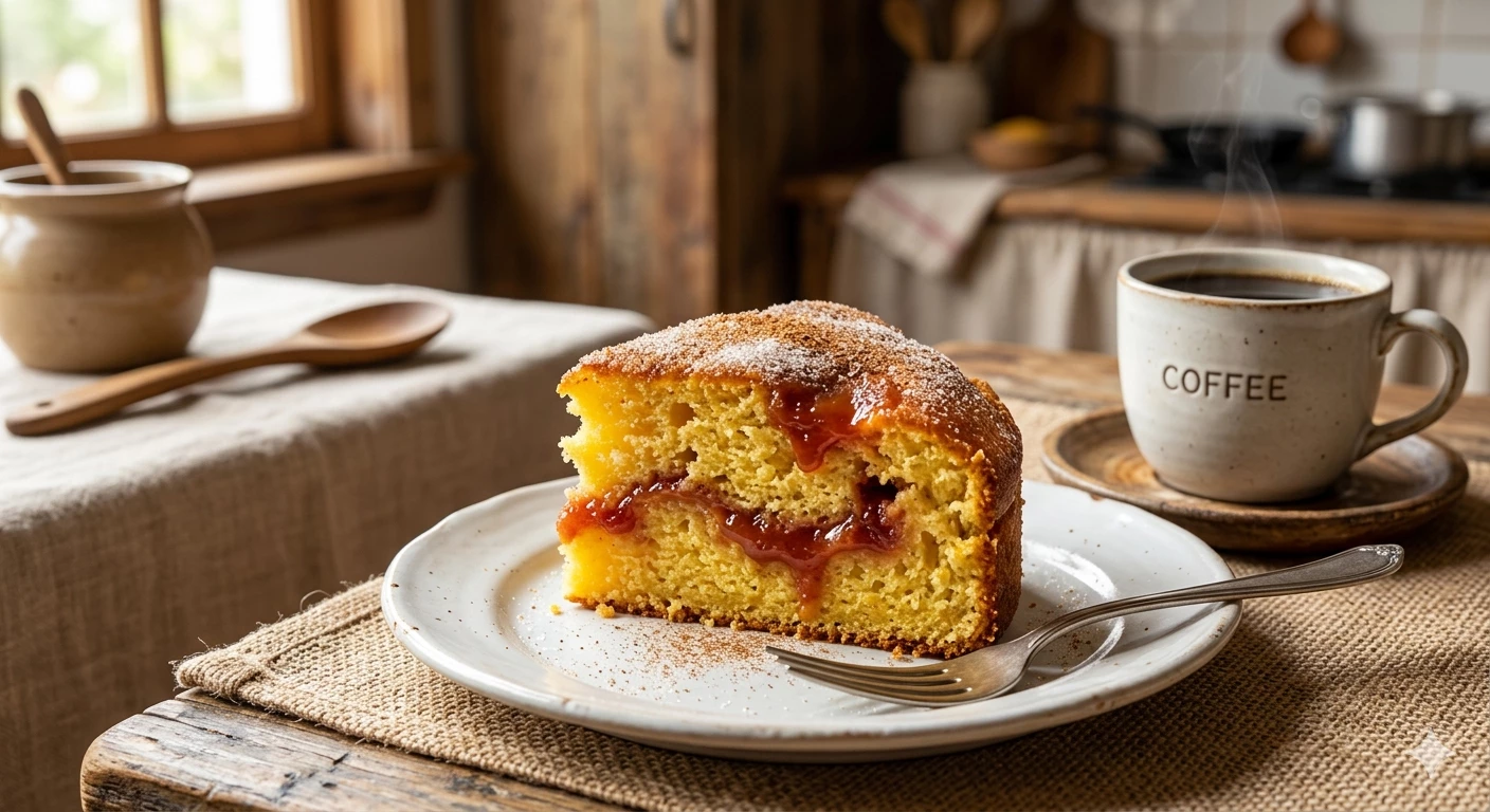 Bolo de Fubá com Goiabada do Mestre Bololo
