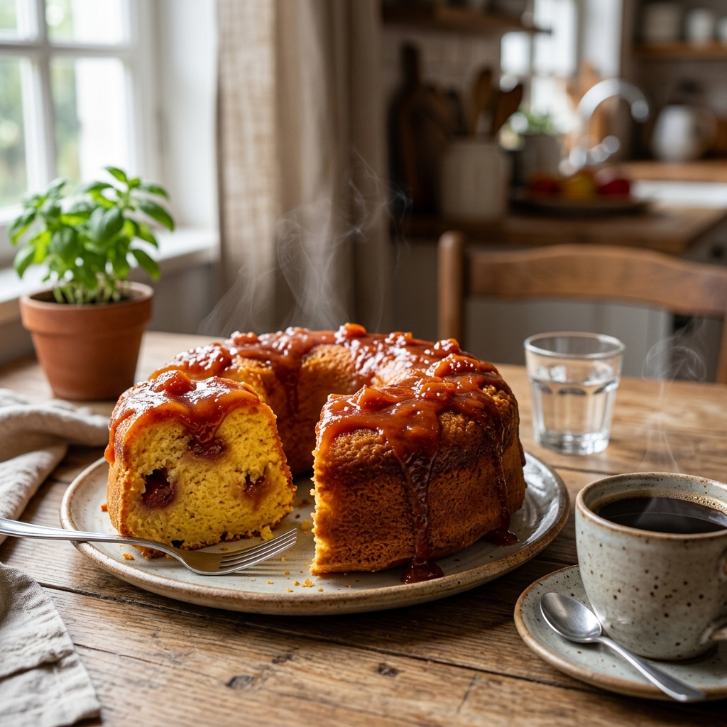 Bolo de Fubá com Goiabada Fofinho: Receita de Avó