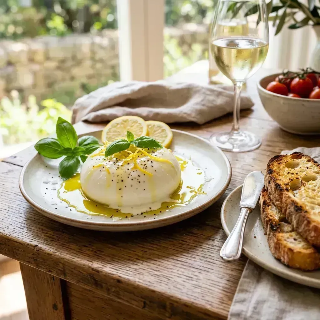 Burrata com Limão Siciliano do Bololo