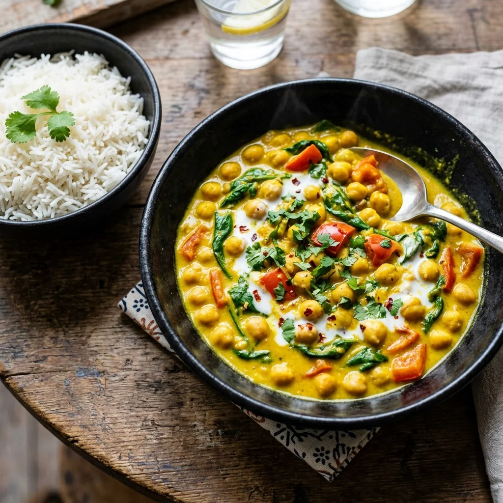 Curry de Grão-de-Bico do Bololo