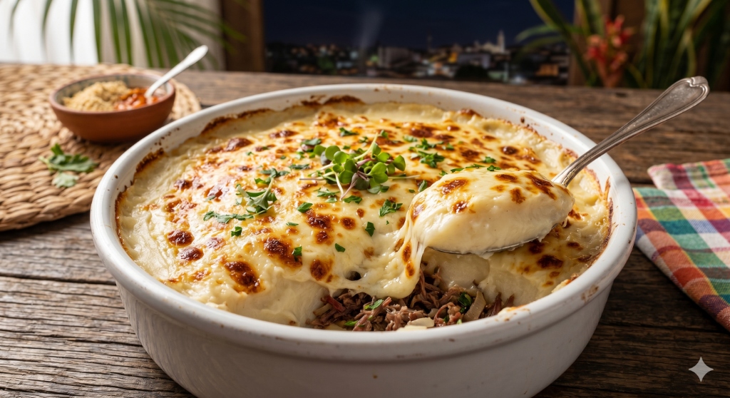 Escondidinho de Carne Seca Cremoso