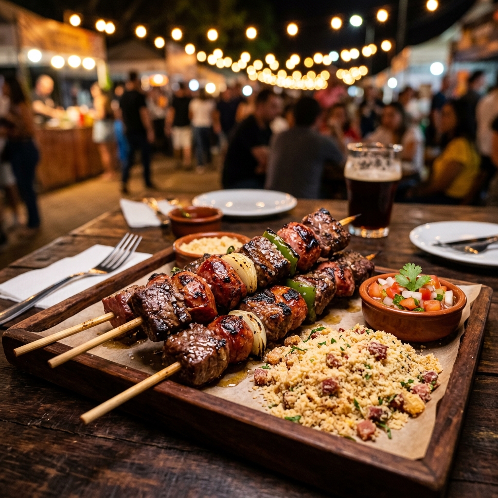 Espetinho de Festa Junina: O Segredo da Carne Macia e Suculenta
