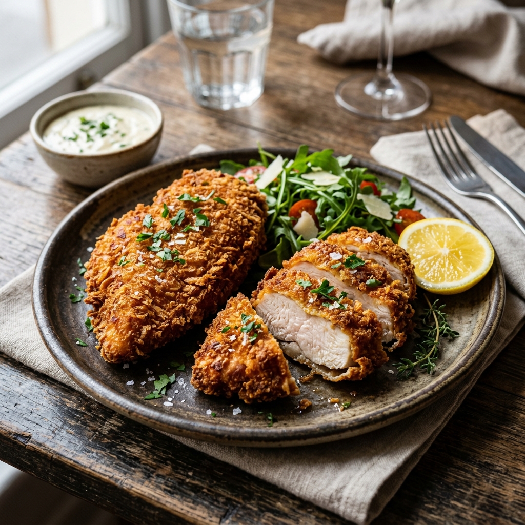 Como fazer frango empanado crocante e sequinho