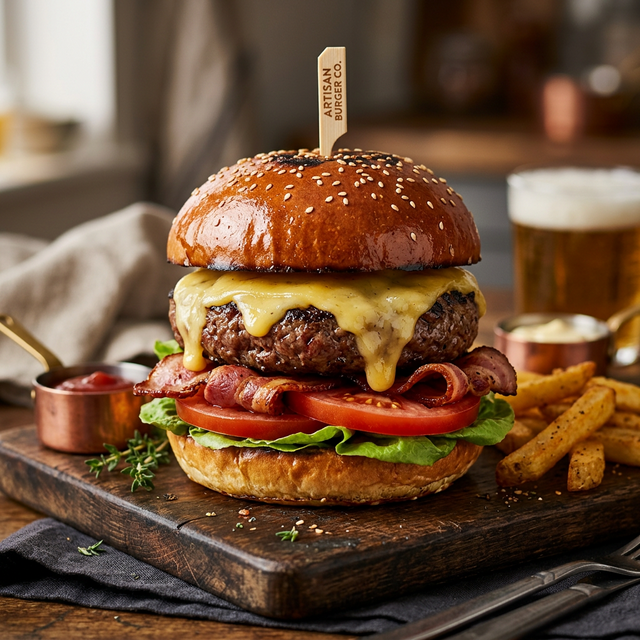 Hambúrguer Artesanal Suculento