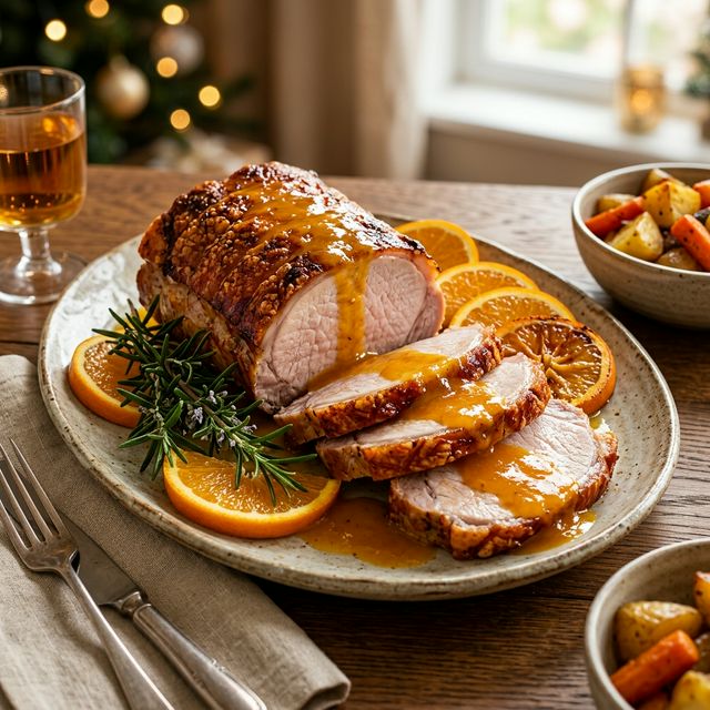 Lombo ao Molho de Laranja Bololo