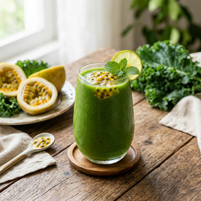 Maracujá Relax: Couve com Polpa de Maracujá