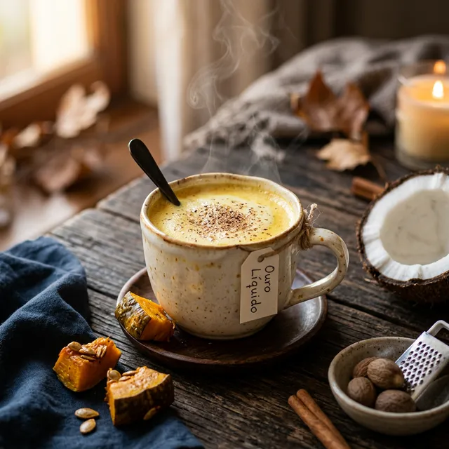 Ouro Líquido: Abóbora Cozida, Coco e Noz-Moscada