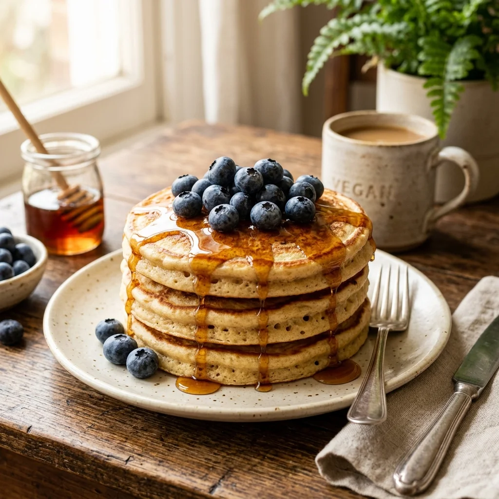 Panqueca Americana Vegana do Bololo