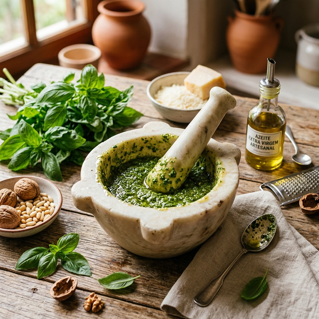 Molho pesto do Mestre Bololo