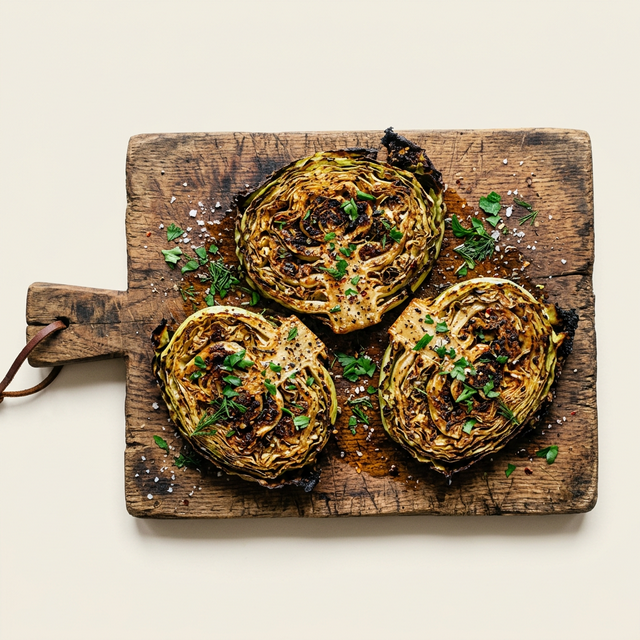 Repolho Assado Steak