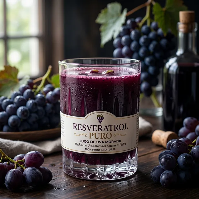 Resveratrol Puro: Uva Roxa Batida com Casca