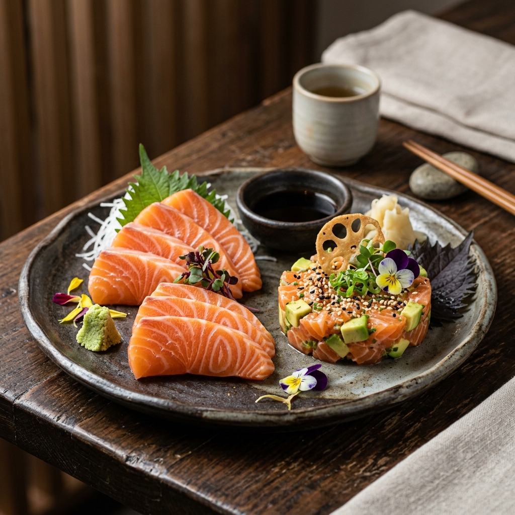 tartar de salmão do Mestre Bololo
