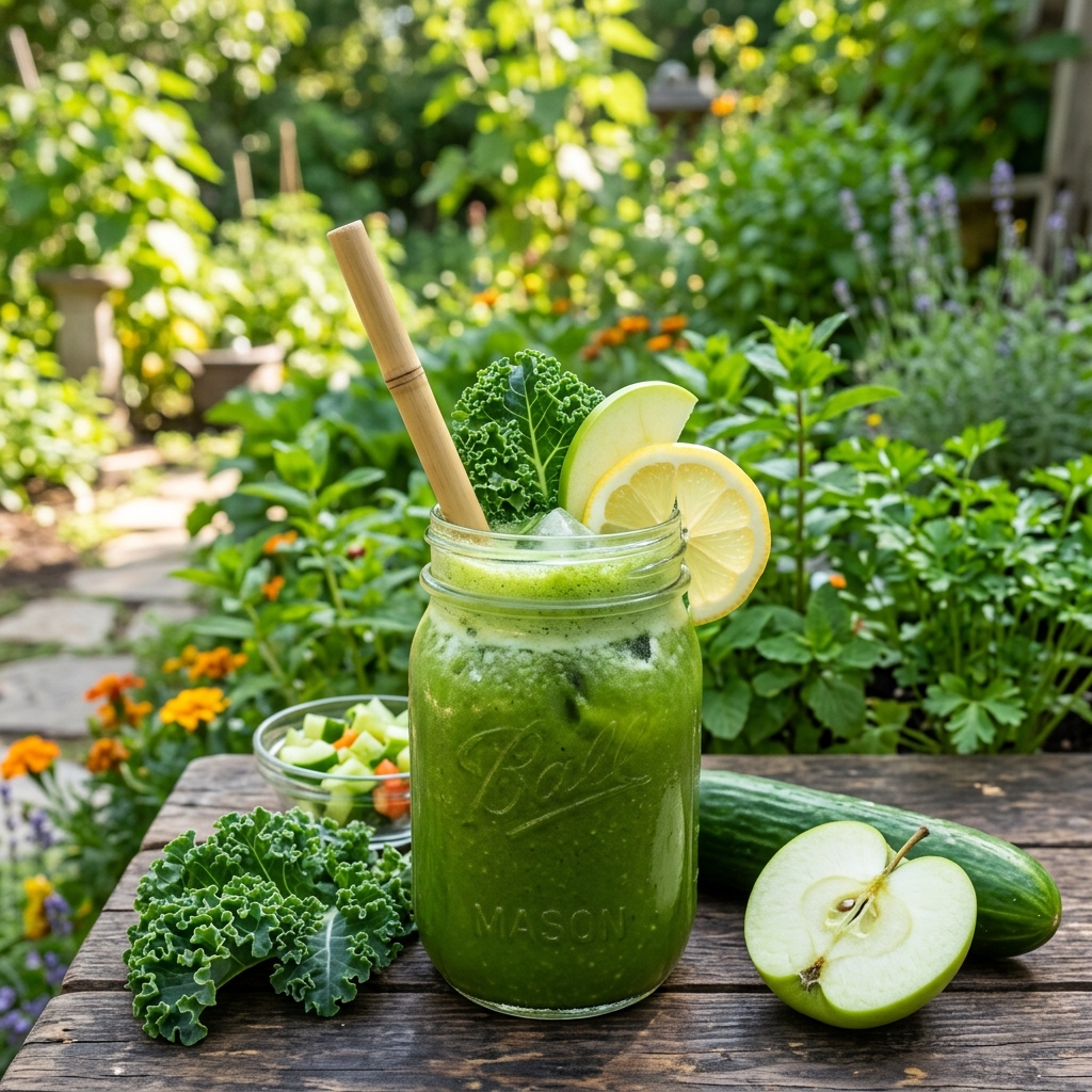 Suco de Laranja com Chá Verde do Bololo