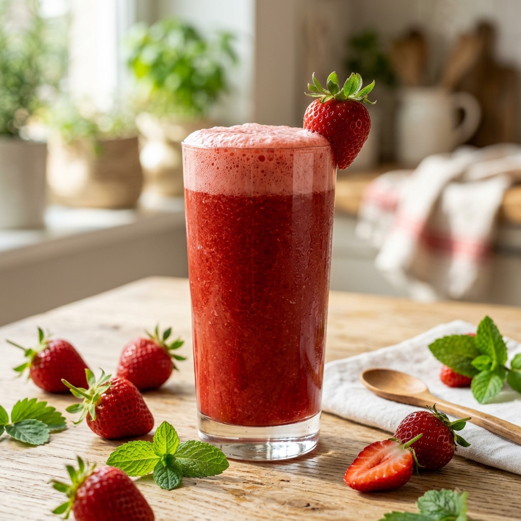 Suco de Morango Natural e Cremoso: O Favorito