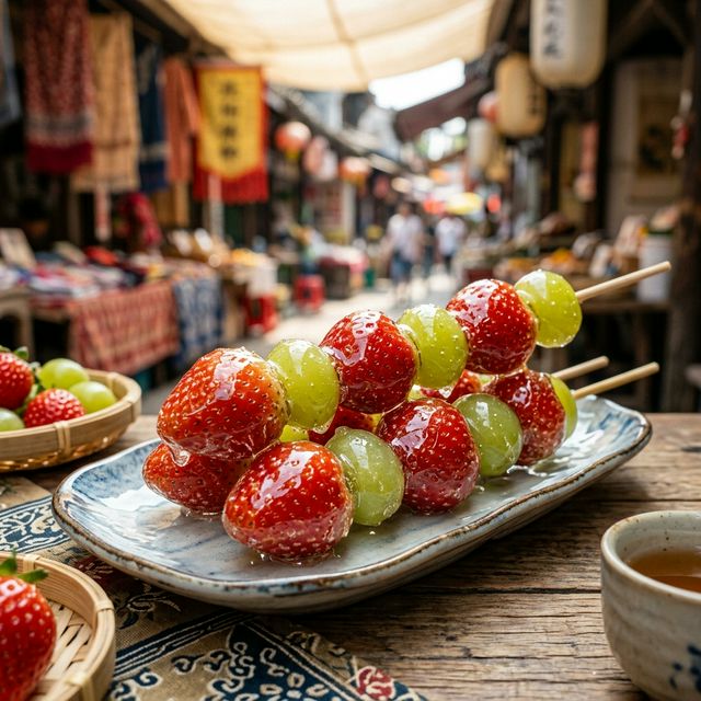 Tanghulu de Frutas do Bololo